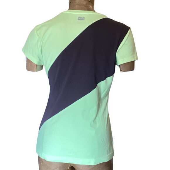 Bundle of 2 FILA Performance Sport Short Sleeve V-Neck Tops Womens Sz M  #86M - Picture 4 of 7